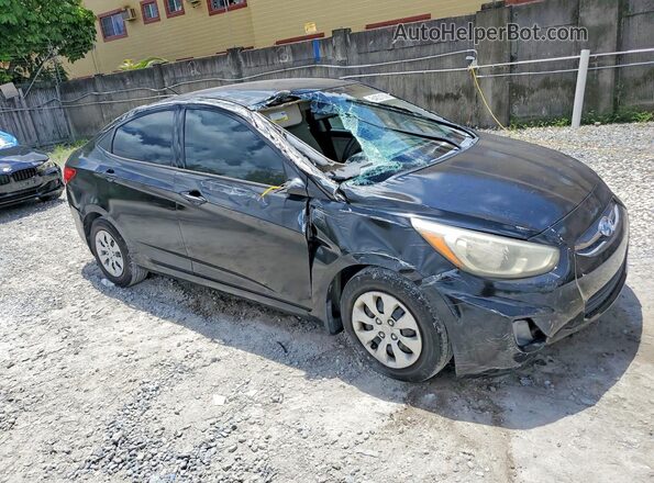 KMHCT4AE9GU157465 2016 HYUNDAI ACCENT Black Առջևի աջ
