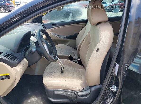 KMHCT4AE9GU157465 2016 HYUNDAI ACCENT Black Սալոնի դիմացի տեսք
