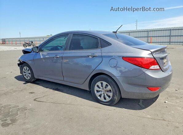 KMHCT4AE9GU166022 2016 HYUNDAI ACCENT Gray Задня ліва чверть