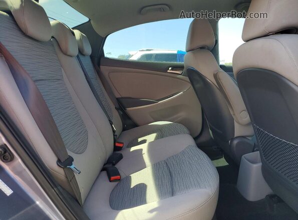 KMHCT4AE9GU166022 2016 HYUNDAI ACCENT Gray Вид задніх сидінь