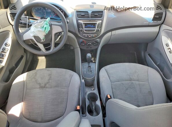 KMHCT4AE9GU166022 2016 HYUNDAI ACCENT Gray Вид панелі приладів