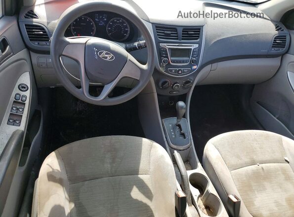 KMHCT4AE9HU276392 2017 HYUNDAI ACCENT Gray Вид панелі приладів