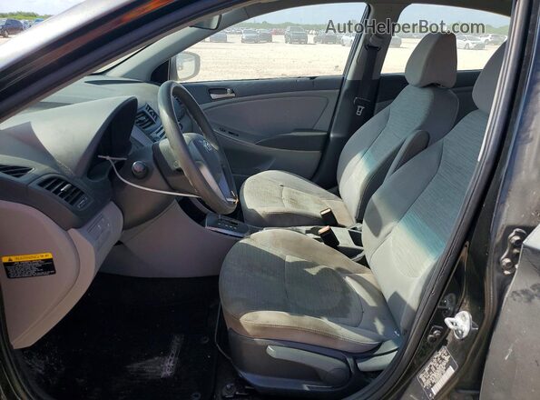 KMHCT4AE9HU276392 2017 HYUNDAI ACCENT Gray Вид салону спереду