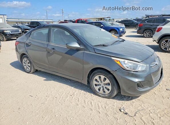 KMHCT4AE9HU276392 2017 HYUNDAI ACCENT Gray Передня права чверть