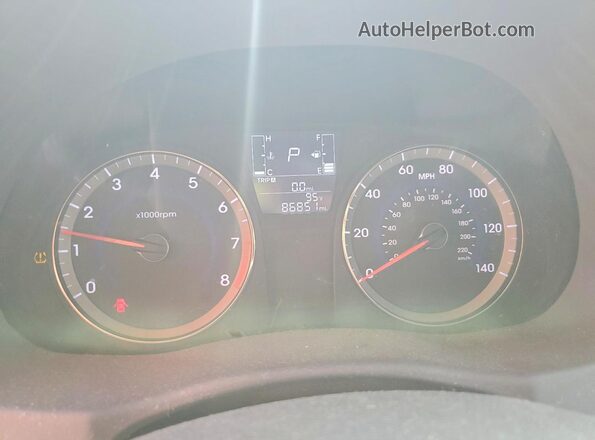 KMHCT4AE9HU276392 2017 HYUNDAI ACCENT Gray Вид щитка приладів