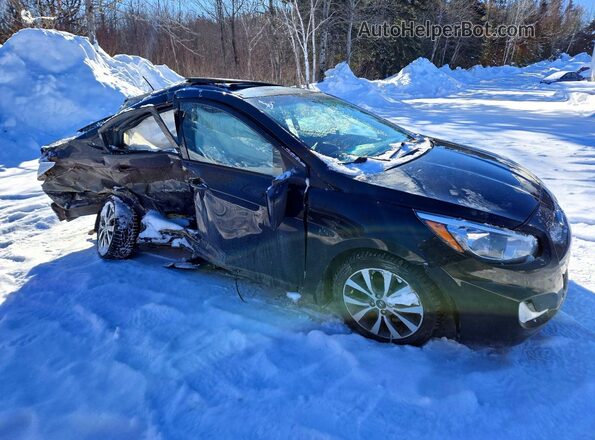 KMHCT4AE9HU318477 2017 HYUNDAI ACCENT Black Передня права чверть
