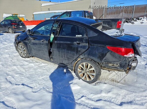 KMHCT4AE9HU318477 2017 HYUNDAI ACCENT Black Задня ліва чверть