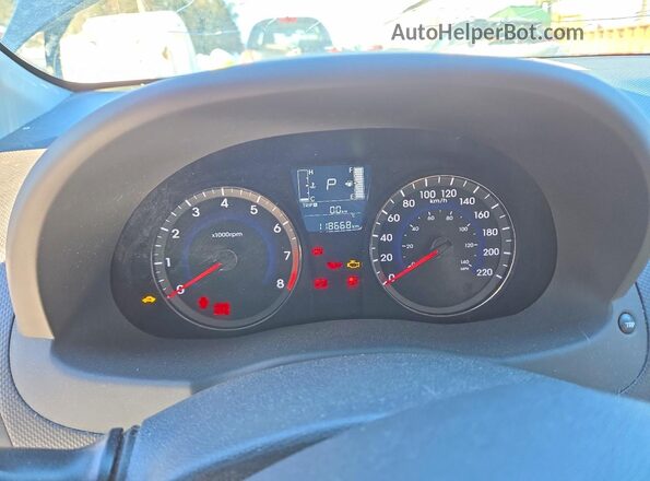KMHCT4AE9HU318477 2017 HYUNDAI ACCENT Black Вид щитка приладів