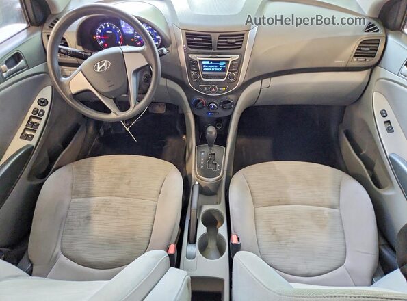 KMHCT4AEXGU072540 2016 HYUNDAI ACCENT Silver Vista del salpicadero