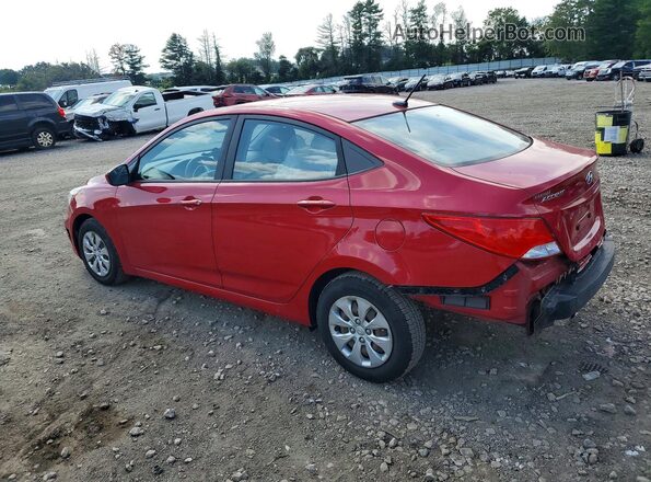 KMHCT4AEXGU075423 2016 HYUNDAI ACCENT Red Trasero izquierdo