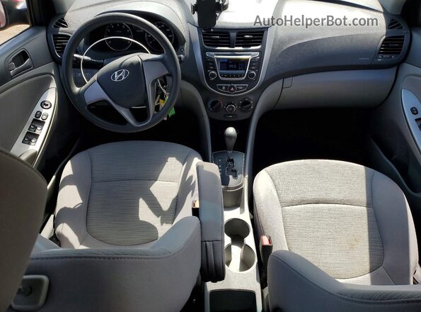 KMHCT4AEXGU075423 2016 HYUNDAI ACCENT Red Vista del salpicadero