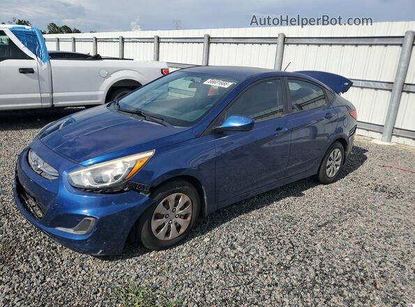 KMHCT4AEXGU084025 2016 HYUNDAI ACCENT Blue Задня ліва чверть