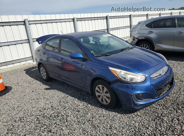 KMHCT4AEXGU084025 2016 HYUNDAI ACCENT Blue Вид салону спереду