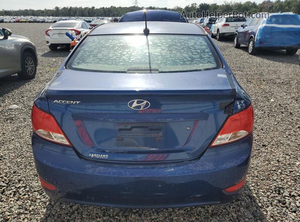 KMHCT4AEXGU084025 2016 HYUNDAI ACCENT Blue Вид задньої частини салону