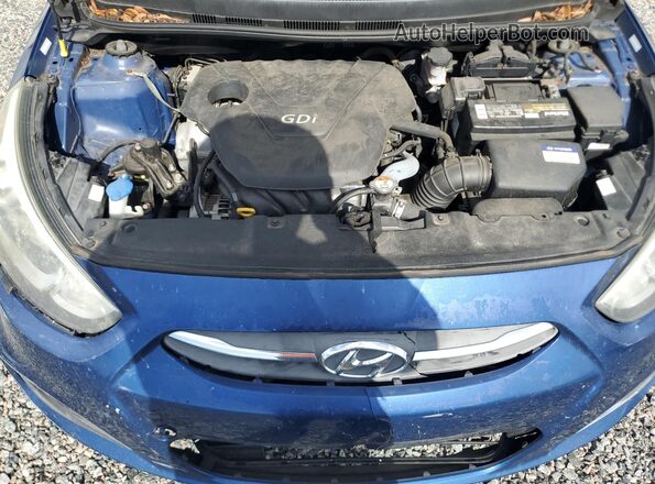 KMHCT4AEXGU084025 2016 HYUNDAI ACCENT Blue 