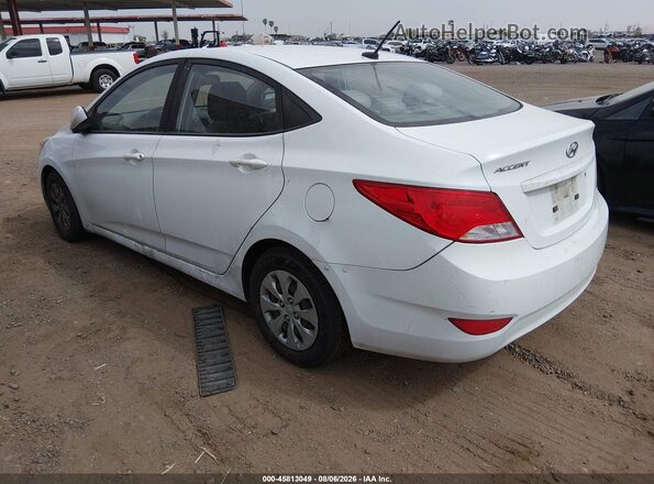 KMHCT4AEXGU093999 2016 HYUNDAI ACCENT White Trasero izquierdo