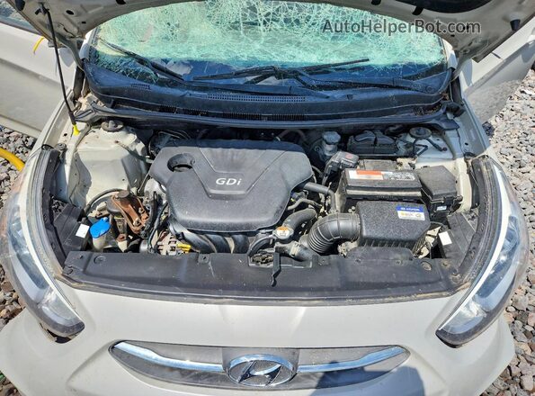 KMHCT4AEXGU127326 2016 HYUNDAI ACCENT Cream უკანა სალონის ხედი