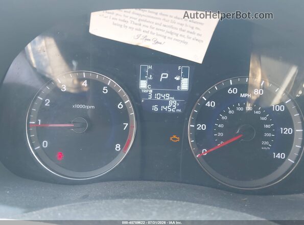 KMHCT4AEXGU152940 2016 HYUNDAI ACCENT Blue Հետևի նստատեղերի տեսք