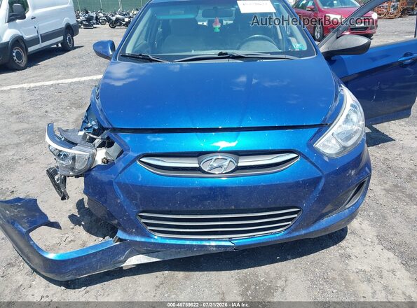 KMHCT4AEXGU152940 2016 HYUNDAI ACCENT Blue Դիմացի տեսք
