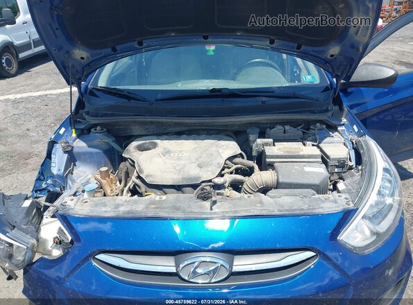 KMHCT4AEXGU152940 2016 HYUNDAI ACCENT Blue Հետևի տեսք