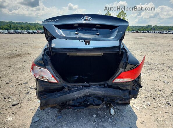 KMHCT4AEXGU155112 2016 HYUNDAI ACCENT Black უკანა ხედი