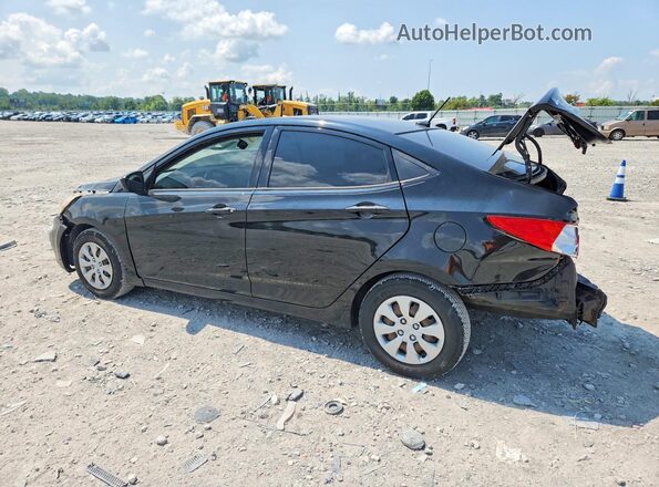 KMHCT4AEXGU155112 2016 HYUNDAI ACCENT Black უკანა მარცხენა