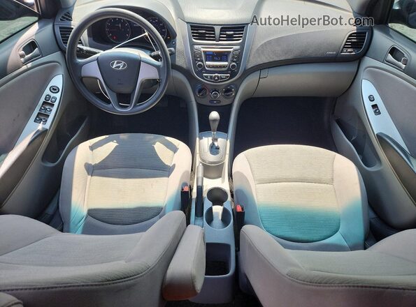 KMHCT4AEXGU155112 2016 HYUNDAI ACCENT Black წინა პანელის ხედი
