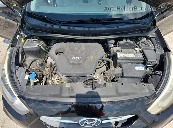 KMHCT4AEXGU155112 2016 HYUNDAI ACCENT Black უკანა სალონის ხედი