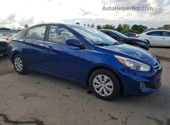 KMHCT4AEXGU972936 2016 HYUNDAI ACCENT Blue Delantero derecho