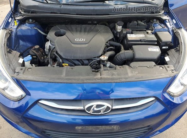 KMHCT4AEXGU972936 2016 HYUNDAI ACCENT Blue Vista interior trasera