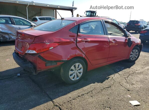 KMHCT4AEXGU974685 2016 HYUNDAI ACCENT Red უკანა მარჯვენა