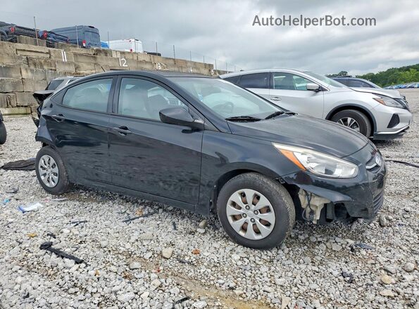 KMHCT4AEXGU989848 2016 HYUNDAI ACCENT Black Przód prawy