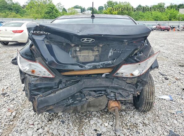 KMHCT4AEXGU989848 2016 HYUNDAI ACCENT Black Widok z tyłu