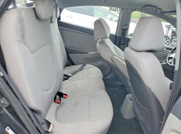 KMHCT4AEXGU989848 2016 HYUNDAI ACCENT Black Widok tylnych siedzeń