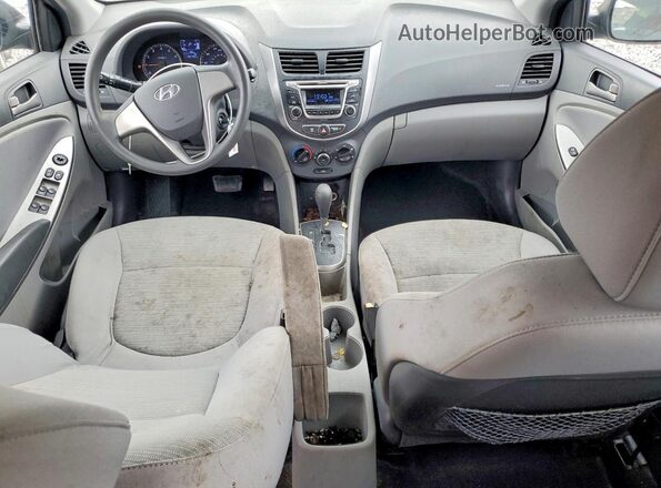 KMHCT4AEXGU989848 2016 HYUNDAI ACCENT Black Widok deski rozdzielczej