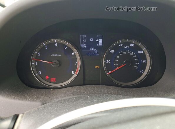KMHCT4AEXGU989848 2016 HYUNDAI ACCENT Black Widok zestawu wskaźników