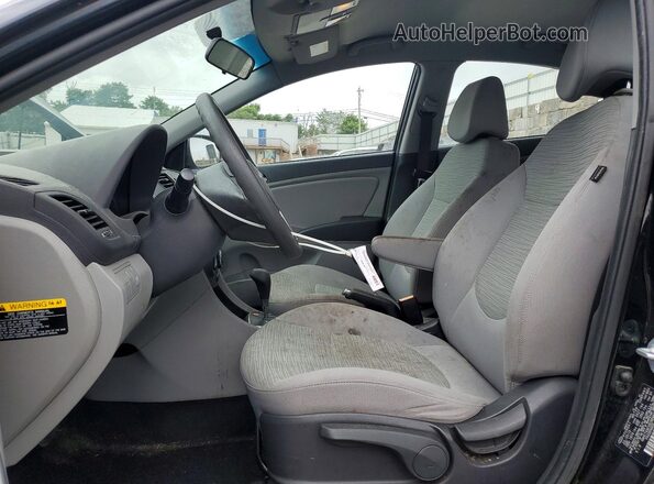 KMHCT4AEXGU989848 2016 HYUNDAI ACCENT Black Widok wnętrza z przodu