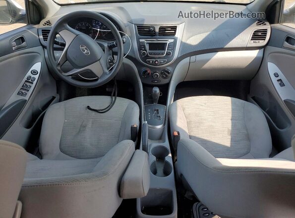 KMHCT4AEXGU990546 2016 HYUNDAI ACCENT White წინა პანელის ხედი