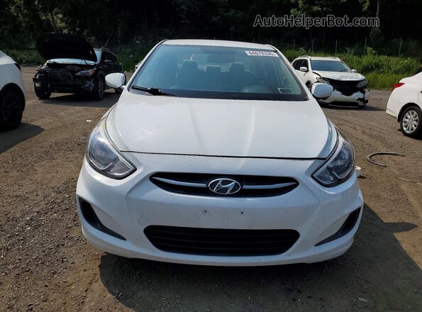 KMHCT4AEXGU990546 2016 HYUNDAI ACCENT White წინა ხედი