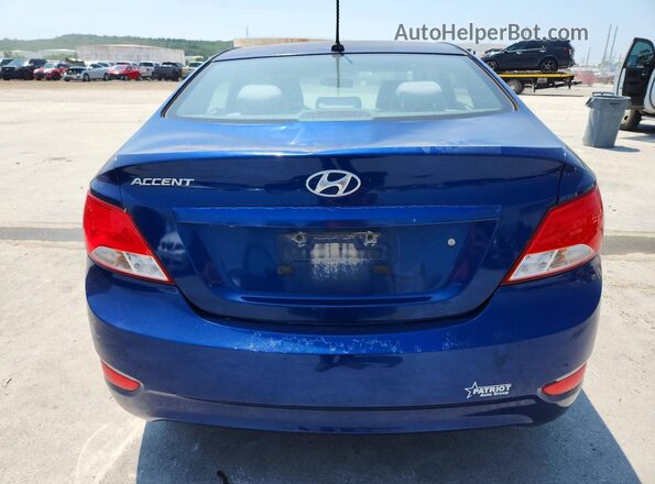 KMHCT4AEXHU174079 2017 HYUNDAI ACCENT Синий Вид сзади