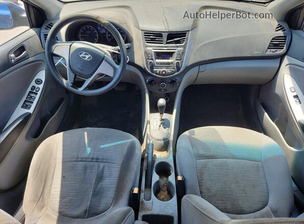 KMHCT4AEXHU174079 2017 HYUNDAI ACCENT Синий Вид панели приборов