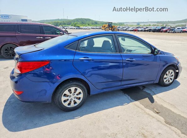 KMHCT4AEXHU174079 2017 HYUNDAI ACCENT Синий Задняя правая четверть