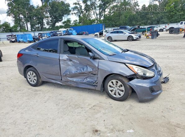 KMHCT4AEXHU270648 2017 HYUNDAI ACCENT Gray Front interior view