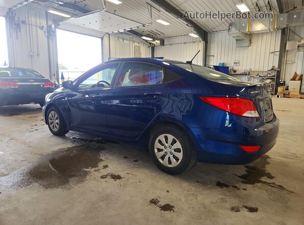 KMHCT4AEXHU295260 2017 HYUNDAI ACCENT Blue Trasero izquierdo