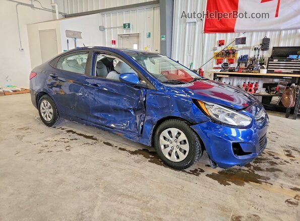 KMHCT4AEXHU295260 2017 HYUNDAI ACCENT Blue Delantero derecho
