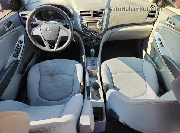KMHCT4AEXHU333649 2017 HYUNDAI ACCENT Red Widok deski rozdzielczej