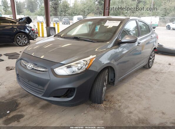 KMHCT4AEXHU359880 2017 HYUNDAI ACCENT Gray Front left