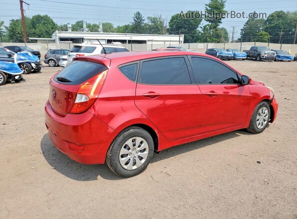 KMHCT5AE0GU258013 2016 HYUNDAI ACCENT Red უკანა მარჯვენა