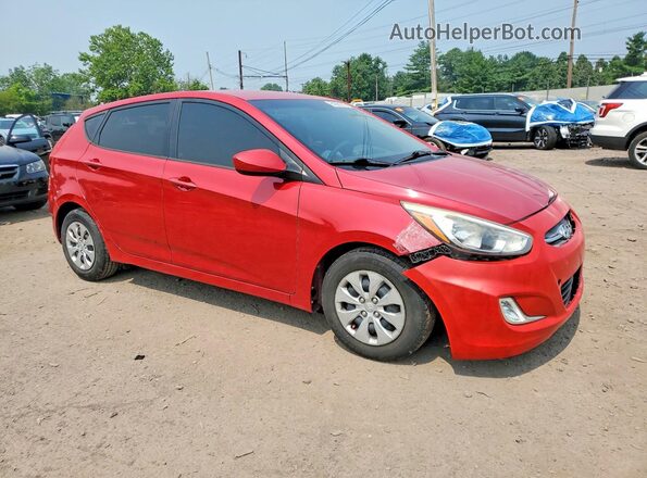 KMHCT5AE0GU258013 2016 HYUNDAI ACCENT Red წინა მარჯვენა