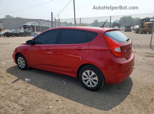 KMHCT5AE0GU258013 2016 HYUNDAI ACCENT Red უკანა მარცხენა